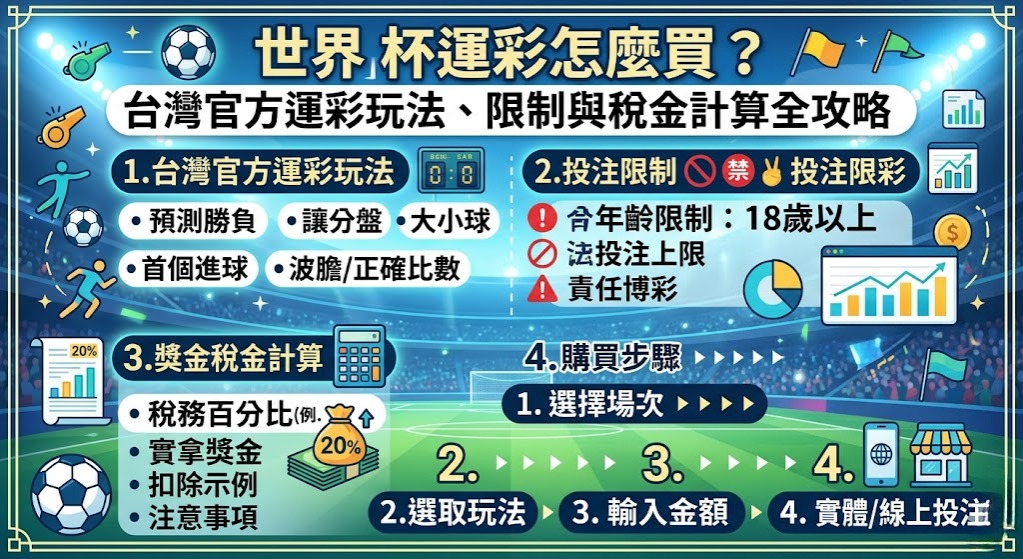 台灣官方運彩玩法、限制與稅金計算全攻略